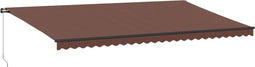 vidaXL - Luifel - handmatig - uittrekbaar - 600x350 - cm - bruin