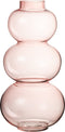 J-Line vaas Bol - glas - roze - large - 36 cm hoog