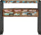 vidaXL - Eettafels - Multikleur - 90x33x75 - cm - Massief - Gerecycled - Hout - & - Metaal