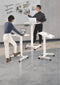 VDD Gaming - Zit Sta Bureau - Pneumatisch Verstelbaar - Wit - Max. hoogte 113 cm - Bureaublad 60 x 53 cm