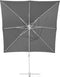 Beliani MONZA - Zweefparasol - Grijs - Kunststof