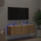vidaXL - Tv-wandmeubel - met - LED-verlichting - 100x35x31 - cm - sonoma - eiken