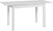MORA Breidbare tabel - 1 40 cm verlenging inbegrepen - 110/150 x 75 x 70 cm - Witte kleur