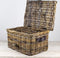 MigoStyling - Kinder Fietsmand - Rotan - Fietsmand met Leer - MigoStyling - Bruin - 43x33x25 cm - Eenvoudig te Bevestigen