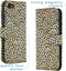 iMoshion Hoesje Geschikt voor iPhone SE (2022) / SE (2020) / 8 / 7 Hoesje Met Pasjeshouder - iMoshion Design Softcase Bookcase - Goud / Zwart / Golden Leopard