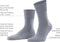 FALKE Run - Anatomische pluche zool sokken unisex - Katoen blauw