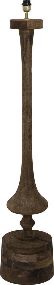 Light & Living Ronin Vloerlamp - Hout Donkerbruin - 29x29x135cm