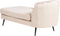ALLIER - Chaise longue - Lichtbeige - Rechterzijde - Bouclé