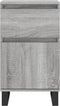 vidaXL - Dressoir - 40x35x70 - cm - bewerkt - hout - grijs - sonoma