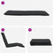 vidaXL - Ligstoel - inklapbaar - 175x54x8,5 - cm - Oxford - stof - zwart