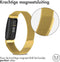 iMoshion Bandje Geschikt voor Fitbit Inspire Maat S - iMoshion Milanees magnetische band met installatiehulp - goud