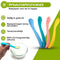 HI NATURE™ Baby lepeltjes - Siliconen babylepel - 100% BPA vrij - 4 stuks (4 stuks)