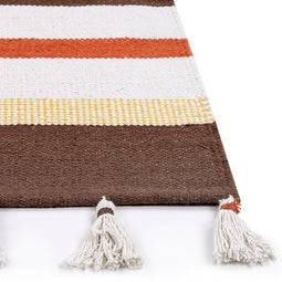 HISARLI - Vloerkleed - Lichtbeige - 80 x 150 cm - Katoen