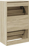 Schoenenkast 60x34x96,5 cm bewerkt hout sonoma eikenkleurig
