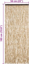 vidaXL - Vliegengordijn - 56x185 - cm - chenille - beige