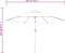 vidaXL - Parasol - met - stalen - paal - 3 - m - groen