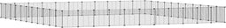 vidaXL - Huisdierenkooi - met - deur - 44 - panelen - 35x35 - cm - staal - zwart