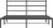 vidaXL - Bedframe - met - hoofdbord - metaal - zwart - 150x200 - cm