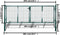 vidaXL - Tuinpoort - modern - hekwerk - 289 - x - 175 - cm - / - 306 - x - 225 - cm - (donkergroen)