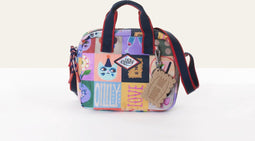 Oilily-Handtas Party Blocks Multicolor-Grey