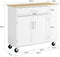SoBuy Verrijdbaar Keukeneiland - Keuken Trolley - Mobiele Bar - Eetkamer of Keuken