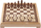 Engelhart 150230 - Schaakset 40x40 cm - Luxe Houten Schaakbord Esdoorn & Walnoot - Koning 77 mm - Opbergsysteem - Colourbox