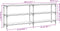 vidaXL - Wandtafel - 200x29x75 - cm - bewerkt - hout - gerookt - eikenkleurig