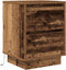 vidaXL - Nachtkastjes - met - led-verlichting - 2 - st - 38x34x50 - cm - oud - hout
