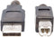 Manhattan 152389 - USB 2.0 A naar B kabel - 15 m met LED - Zwart