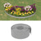 vidaXL - Tuinranden - 5 - st - 10 - m - 20 - cm - polyetheen - grijs