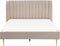 MARVILLE - Tweepersoonsbed - Zandbeige - 180 x 200 cm - Fluweel