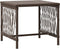 vidaXL - Ligbedden - 2 - stuks - met - Kussens - en - Tafel - Bruin - Poly - Rattan