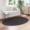 vidaXL - Vloerkleed - 'HUARTE'in - Anthraciet - 120x170 - cm - Ovaal