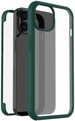 Accezz 360° Full Protective Cover iPhone 14 Pro - Militaire valbescherming tot 1,5 meter - Groen