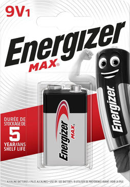 Energizer Max - 9V Batterij - Alkaline - 45g