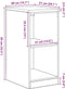 vidaXL - Garagekast - 40x51x85 - cm - massief - grenenhout - grijs - sonoma