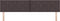 vidaXL - Hoofdbord - Diamond - Blocks - Design - Donkerbruin - 200 - cm - Stof
