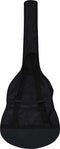 vidaXL Gitaartas - 3/4 klassieke gitaar - stof zwart - 94x35 cm