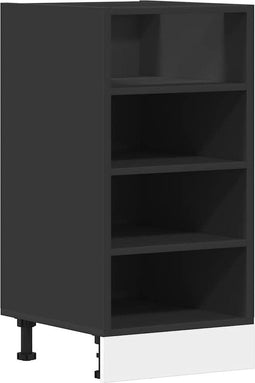 vidaXL - Onderkast - Riga - 40x44,5x81,5 - cm - bewerkt - hout - zwart