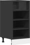 vidaXL - Onderkast - Riga - 40x44,5x81,5 - cm - bewerkt - hout - zwart