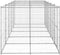 vidaXL - Hondenkennel - 12,1 - m² - gegalvaniseerd - staal