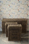 Riviera Maison Rattan Opbergkist met Deksel, Opbergmand - RR Cobbl Wharf Trunk S 60x30x70 - Rattan, Mahoniehout - Bruin