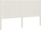 vidaXL - Hoofdbord - 185,5x4x100 - cm - massief - grenenhout - wit