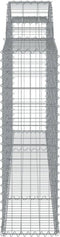 vidaXL - Schanskorven - 3 - st - gewelfd - 300x30x100/120 - cm - ijzer