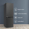 CHiQ FBM157L42 - Koel-vriescombinatie - 157 Liter - Low Frost - Hoogte 144 cm - Dark Stainless Steel