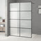 vidaXL - Inloopdouchewand - 140x195 - cm - mat - ESG-glas - zwart