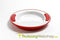 Adhome Warmhoudbord Ornamin - Isolerend bord - Diameter 25,5 cm - Hoogte 4,2 cm - Kleur rood