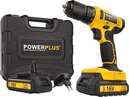 Powerplus POWX00425 Accuboormachine - 16V Li-ion - incl. 2 accu's - incl. gereedschapskoffer