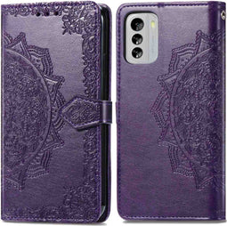 iMoshion Hoesje Geschikt voor Nokia G60 Hoesje Met Pasjeshouder - iMoshion Mandala Bookcase - Paars