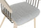 Keukenstoel Home ESPRIT Grijs Polyester Hout 51 x 55 x 76,5 cm